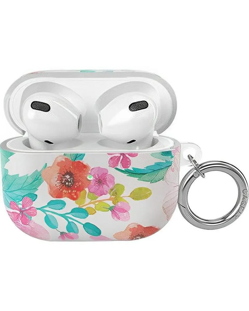 Out and About | Light Pink Floral AirPods Case sleek commuter neon leather airpods case
