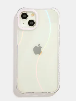 Vivid Finish Minimal Holo Wave Shock iPhone Case
