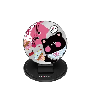 Pop Socket Matte Grip Couple Cat Magsafe Grip Stand