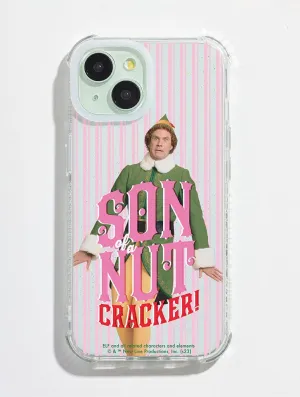 Elf x Skinnydip Son of a Nut Cracker Shock iPhone Case Clear Back