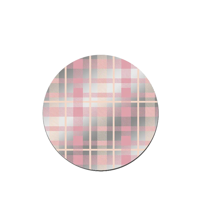 CREAMY PINK PLAID Magsafe Grip Stand Grip Travel Max Pro