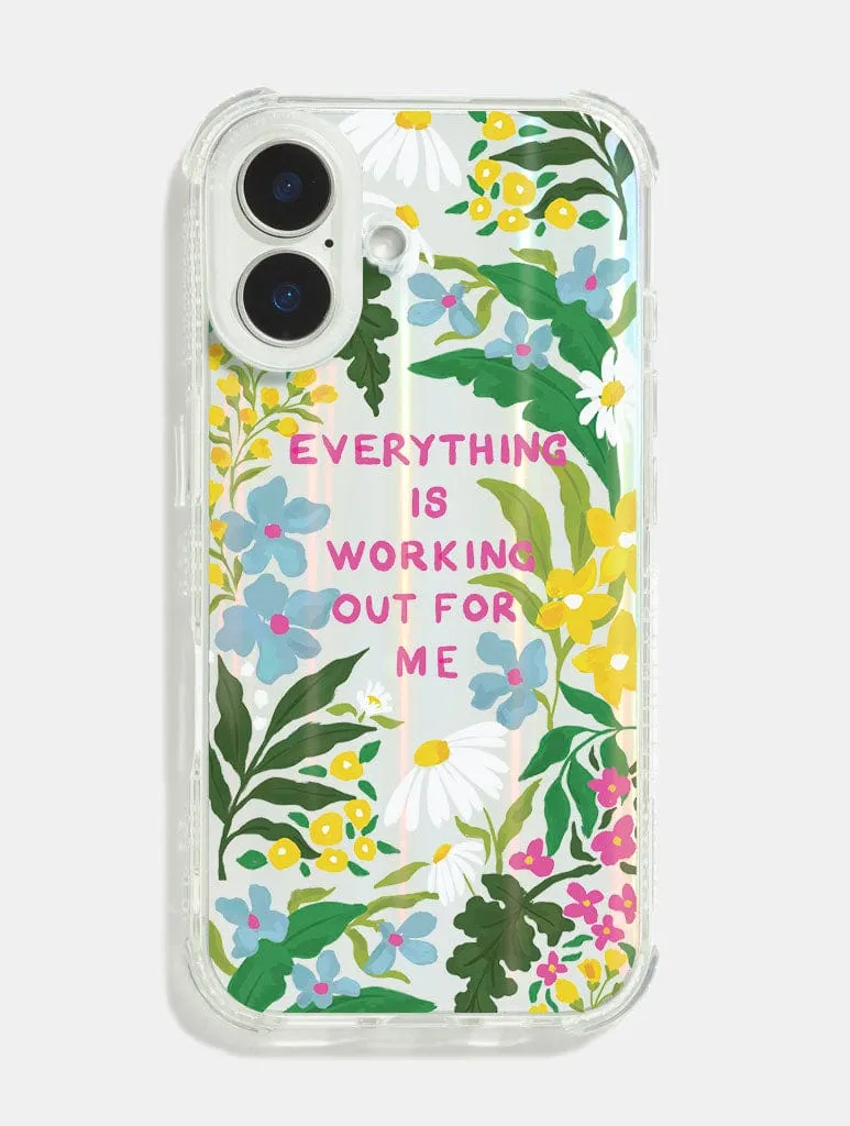 Shock Absorbing Elizabeth Rachael x Skinnydip Everything Is Working Out For Me Shock iPhone Case