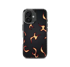Black Flames Pattern Stride 2.0 Phone Case Cover Luxury Shine Shock shield