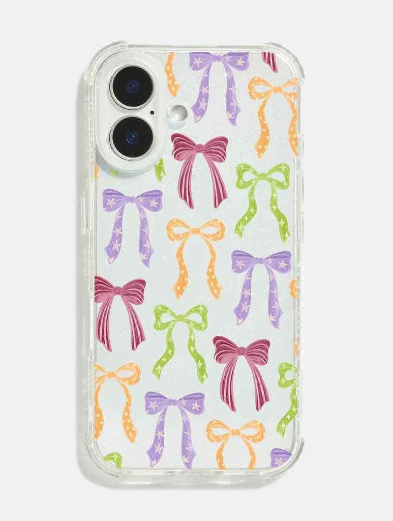 Halloween Multicolour Bows Shock iPhone Case Impact shield