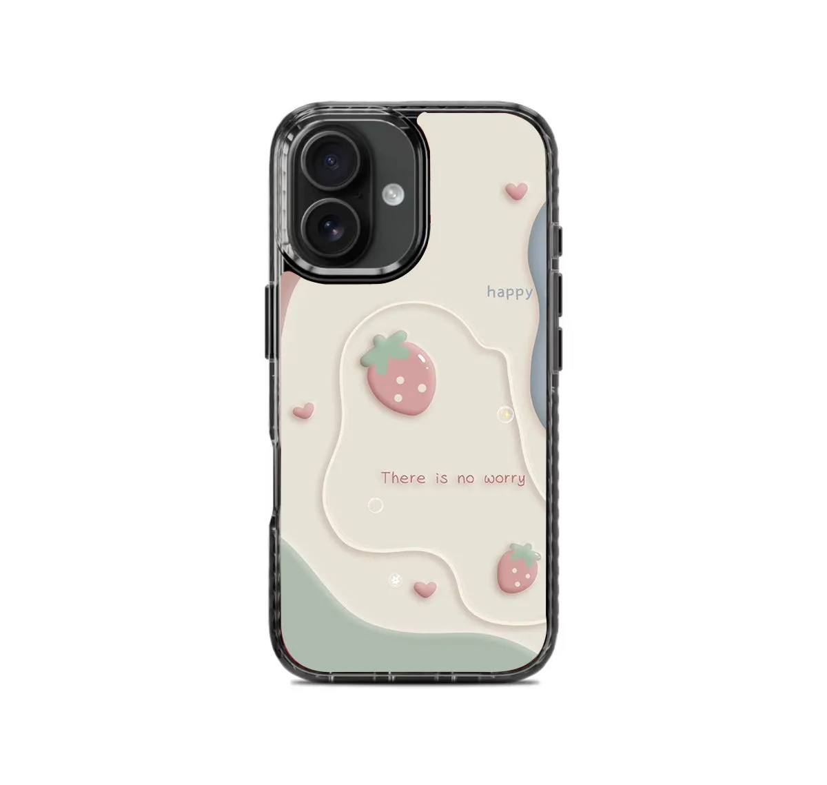 Happy No Worry Stride 2.0 Phone Case Cover Protective Layer Shock Frame