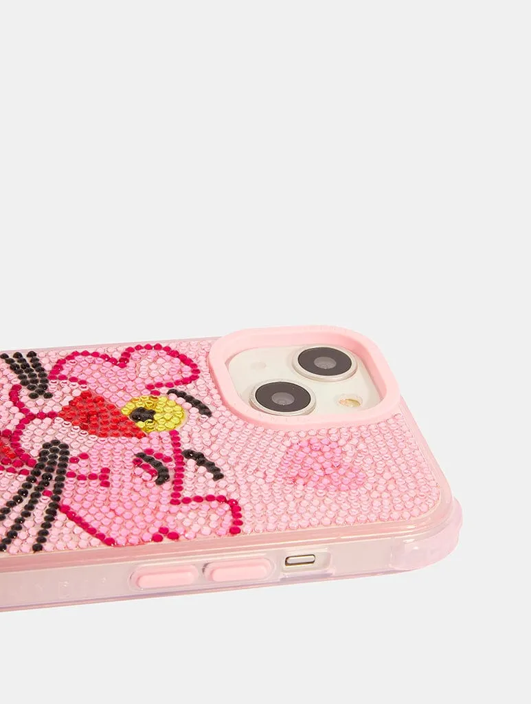 Sporty Appeal Luxury Edge Texture Pink Panther x Skinnydip Bling Shock Case