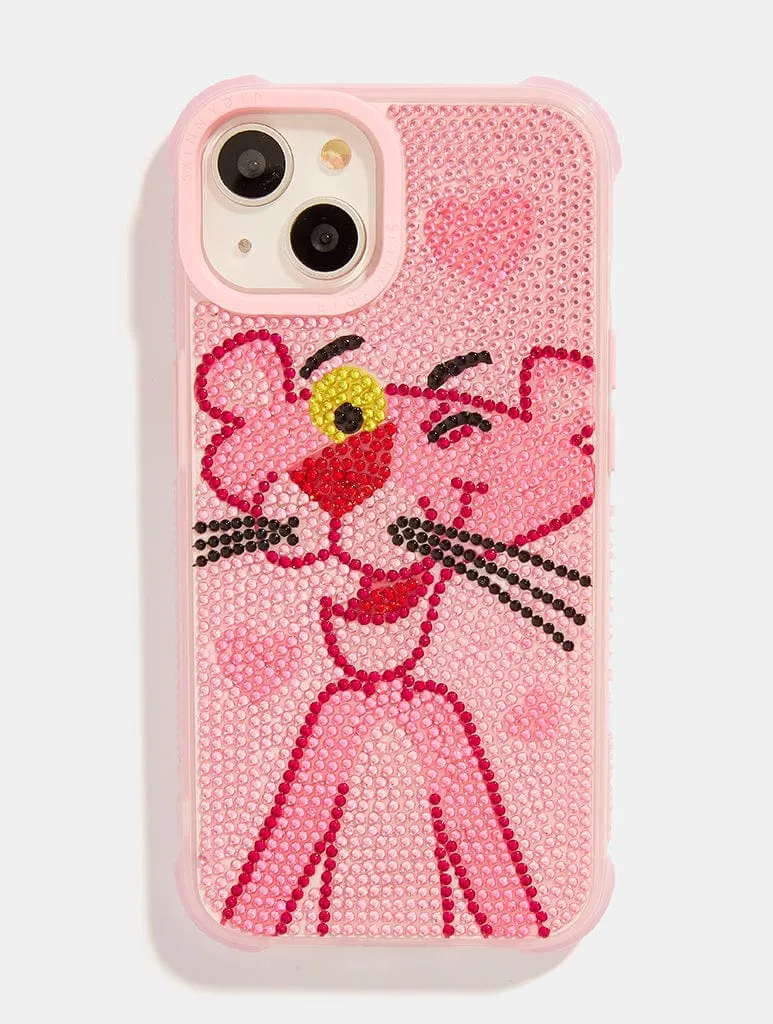 Drop Shield Transparent Edge Pink Panther x Skinnydip Bling Shock Case