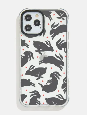Unique Artwork Polished Edge Hares Shock iPhone Case