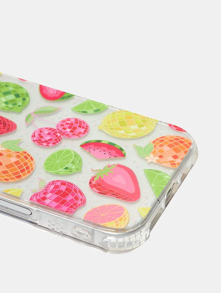 Patterned Design Disco Fruit Salad Shock iPhone Case