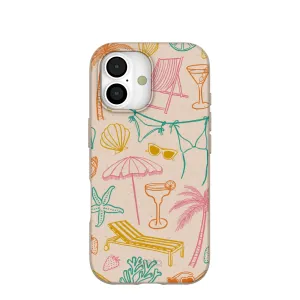 Seashell Coastal Club iPhone 17 Case Shock Absorber Stylish grip