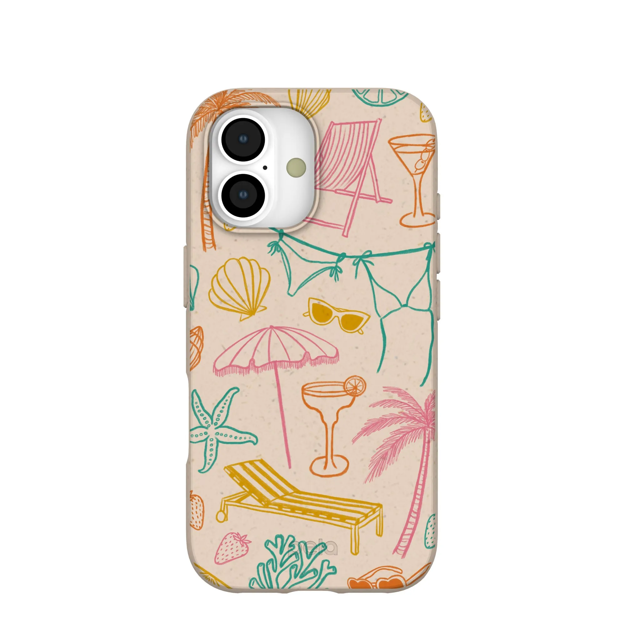 Seashell Coastal Club iPhone 17 Case Shock Absorber Stylish grip
