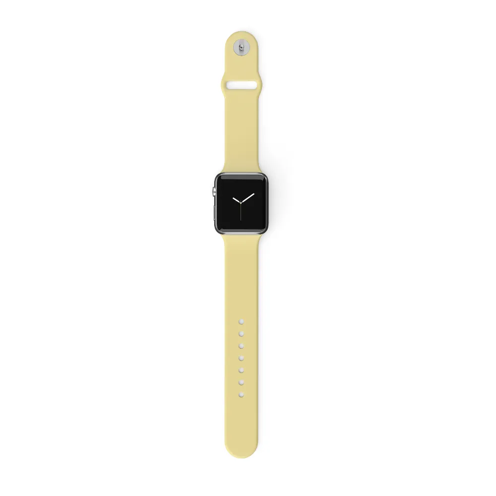 Modern Look Design NAKD Apple Watch Strap - Butter Yellow