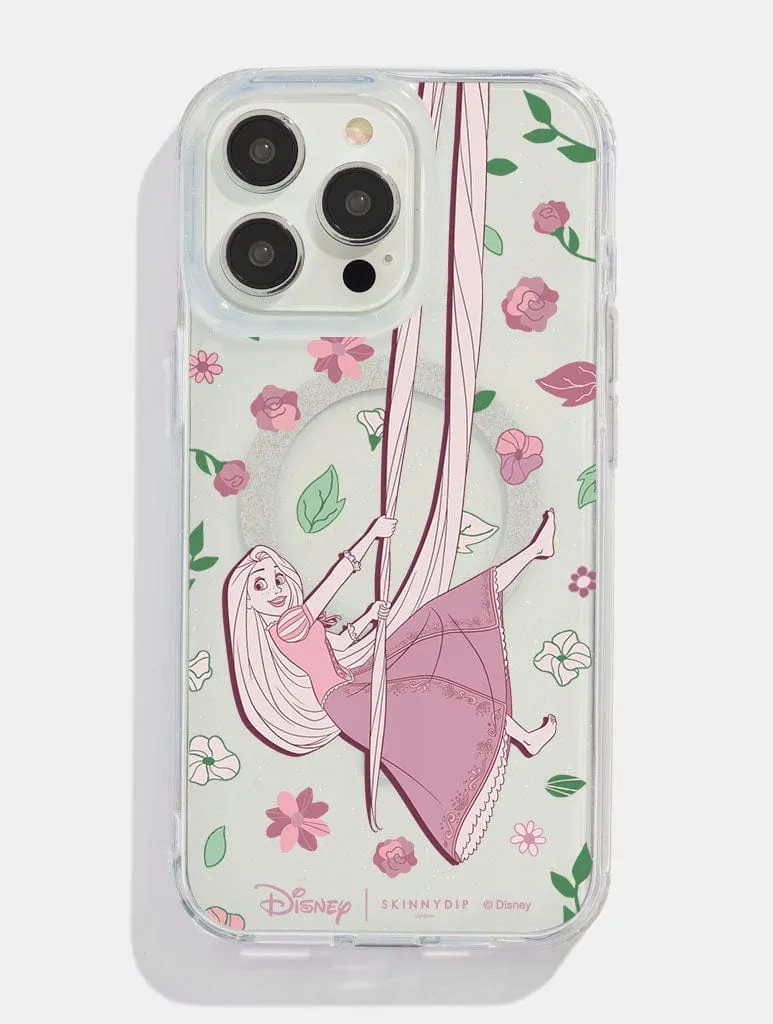 Disney Tangled Swinging Glitter MagSafe iPhone Case Hybrid Material Build