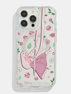 Enhanced Comfort Protective Corner Disney Tangled Swinging Glitter MagSafe iPhone Case