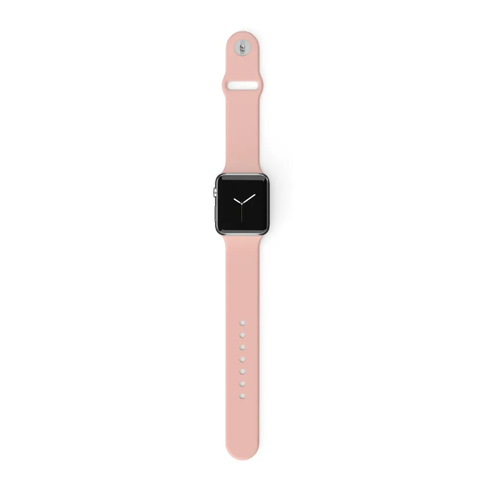 NAKD Apple Watch Strap - Coral Pink Luxury Fashion Fit Minimal Aesthetic