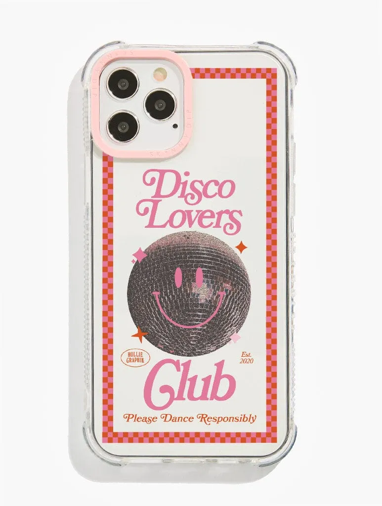 Hollie Graphik x Skinnydip Disco Lovers Club Shock iPhone Case Universal Fit Grip Texture