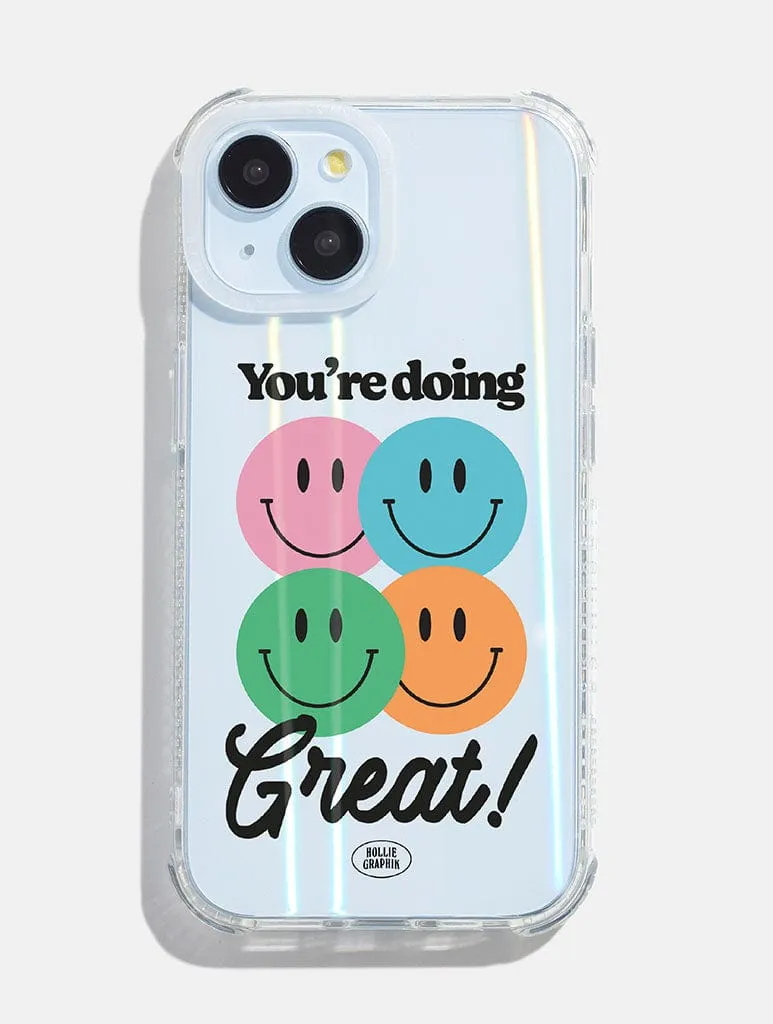 Hollie Graphik x Skinnydip You're Doing Great Shock iPhone Case Comfort Texture Layer