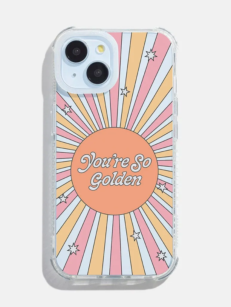 Gloss Layer Finish Hollie Graphik x Skinnydip You're So Golden Shock iPhone Case