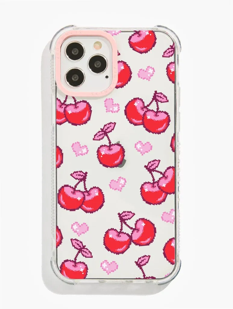 Practical Design Outdoor Adventure Big Fat Jenna x Skinnydip Pixel Cherry Shock iPhone Case