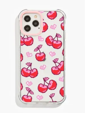 Strong Grip Gloss Finish Big Fat Jenna x Skinnydip Pixel Cherry Shock iPhone Case