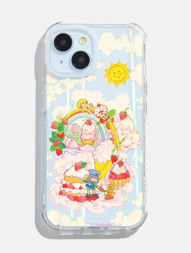 Grip Control Scratchproof Surface Strawberry Shortcake x Skinnydip Rainbow Cloud Shock iPhone Case