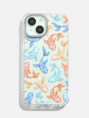 Colourful Koi Fish Shock iPhone Case Premium Detail