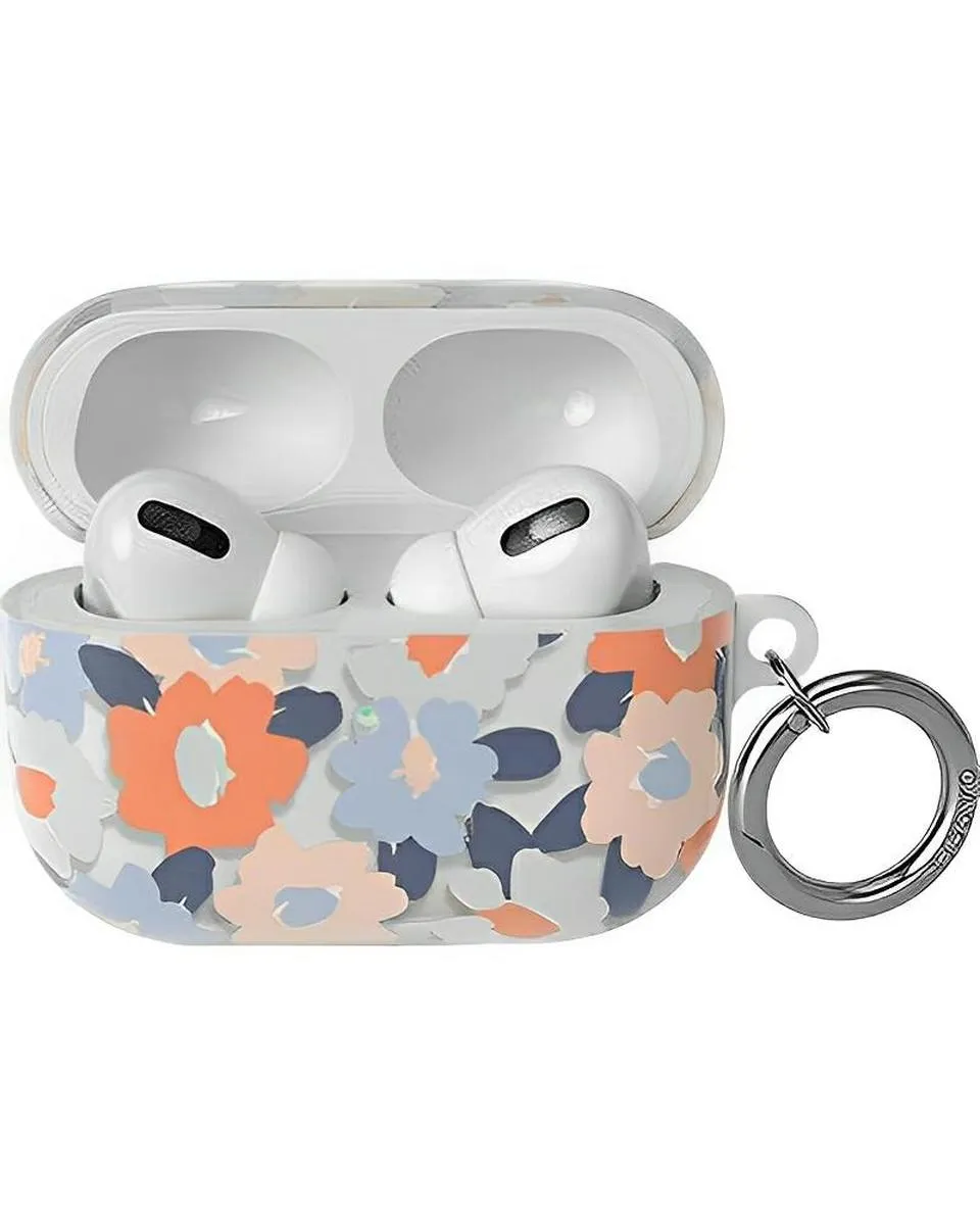 Field of Flowers | Pastel Floral AirPods Case Stylish Protective Pouch smooth pastel airpods protector