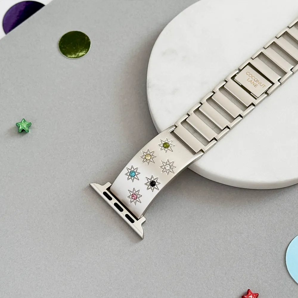 Ibiza Coloured Stone Apple Watch Strap - Starlight Outdoor Utility Gear