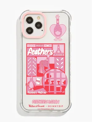 Bold colors Modern Finish Wallace & Gromit x Skinnydip What Feathers It Takes Shock iPhone Case