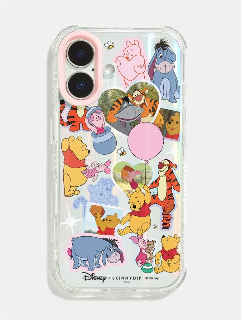 Soft Edge Texture Disney Winnie the Pooh Sticker iPhone Case