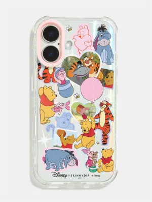Disney Winnie the Pooh Sticker iPhone Case Marble finish