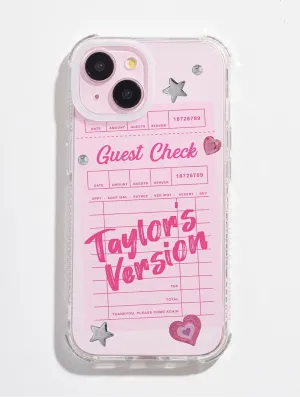 Taylor Guest Check Shock iPhone Case Reusable Material