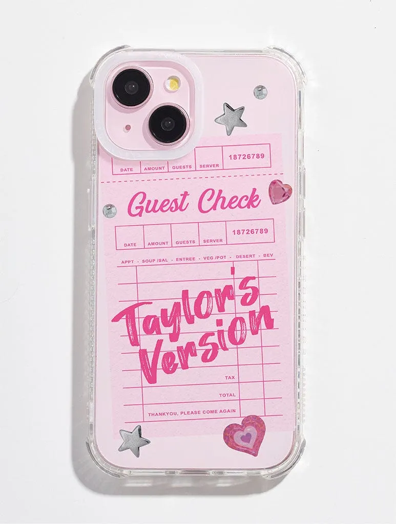 Tough Grip Taylor Guest Check Shock iPhone Case