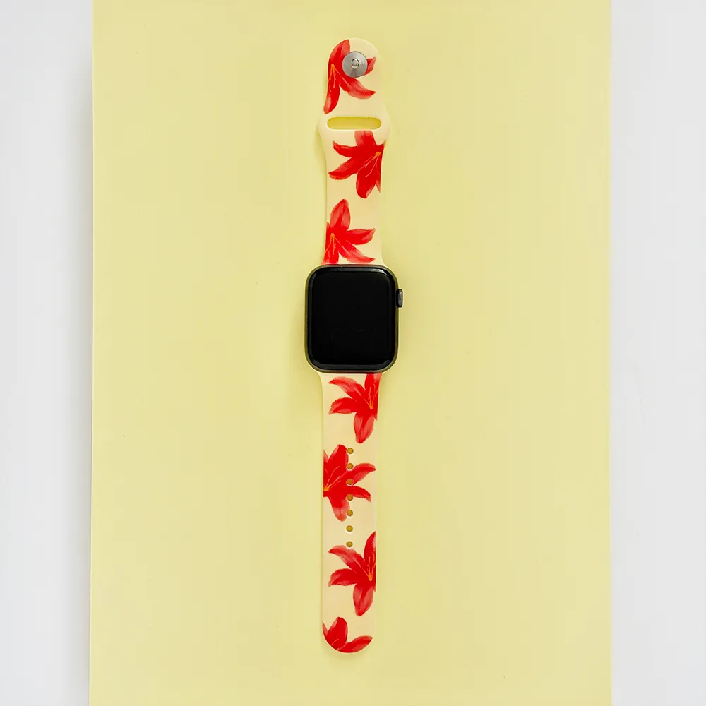Active Performance Gear Soft Grip Island Girl Ibiza Lily Apple Watch Strap