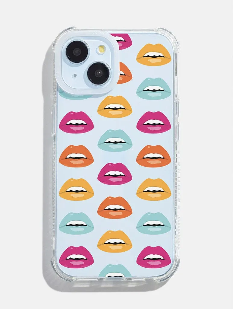Screen Bumper Portable Grip Jael Makelemi x Skinnydip Lips Shock iPhone Case