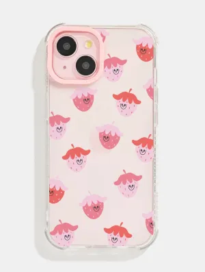 Jessica Lee x Skinnydip Strawberry Smiles Shock iPhone Case Modern Touch Minimal Detail Texture