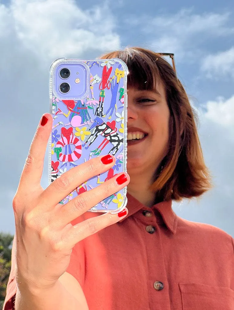 Modern Detail Juani Bengali x Skinnydip Dogs And Hearts Case Shock iPhone Case