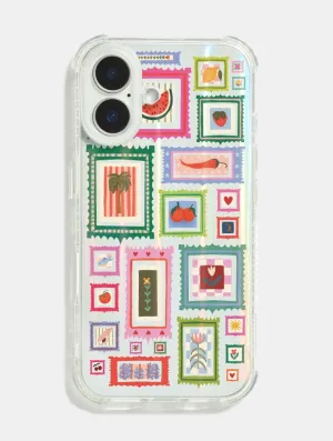 Kate Fox x Skinnydip Stamps Shock iPhone Case Scratch Barrier Magnetic Mount