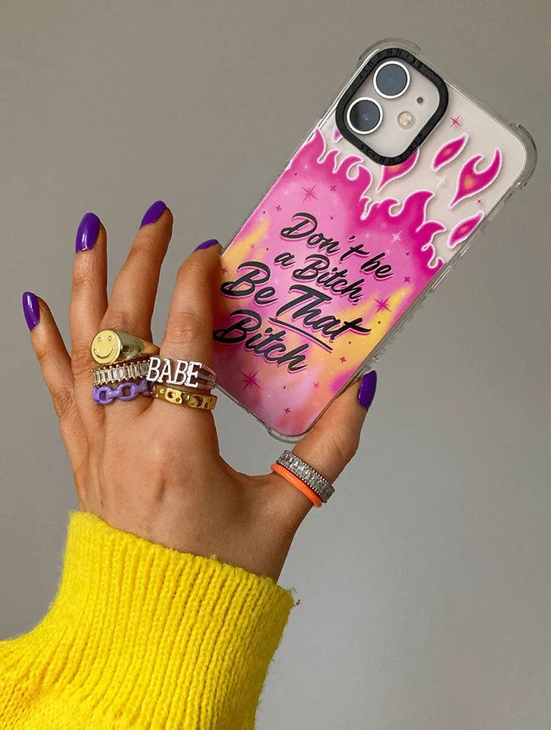 Long Lasting Kathryn Lucy x Skinnydip Flames Shock Case