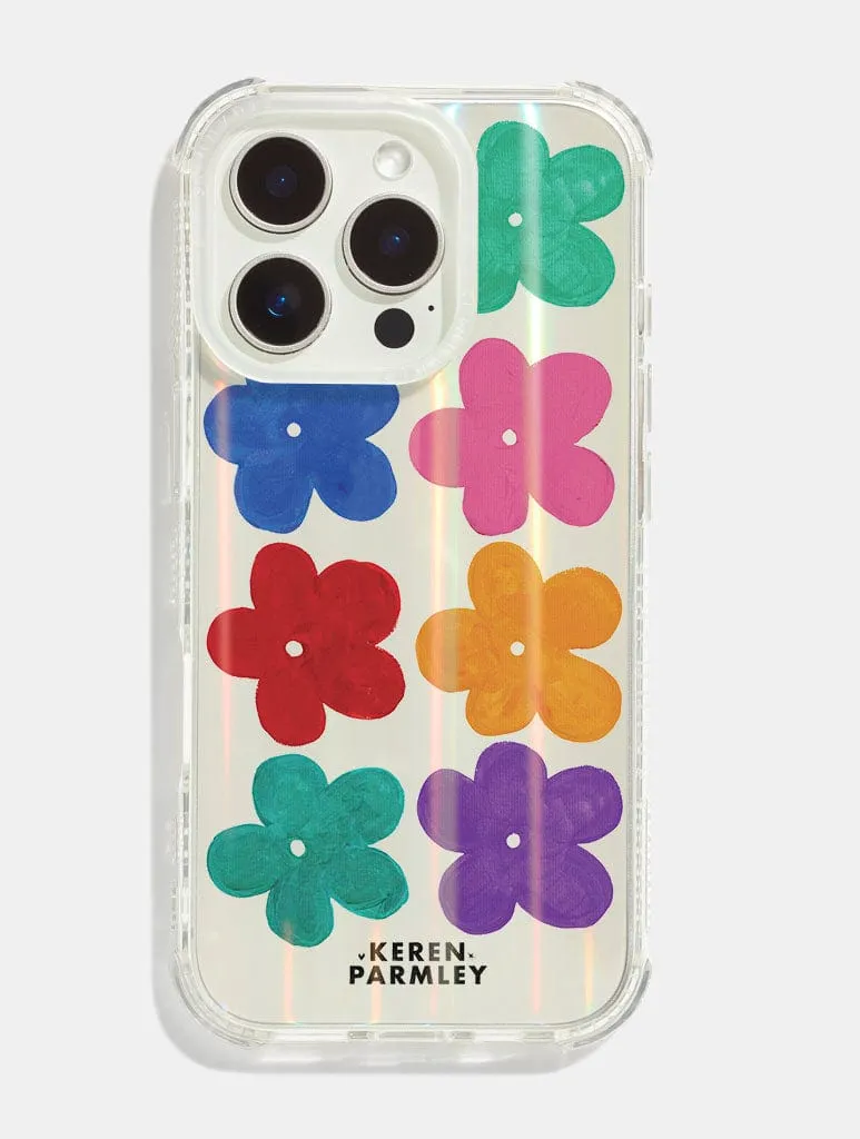 Keren Parmley x Skinnydip Pop Flower Shock iPhone Case Luxury Detail Texture