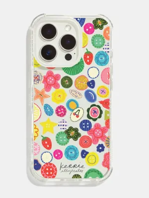 Kerrie Illustrates x Skinnydip Buttons Shock iPhone Case Compact Frame