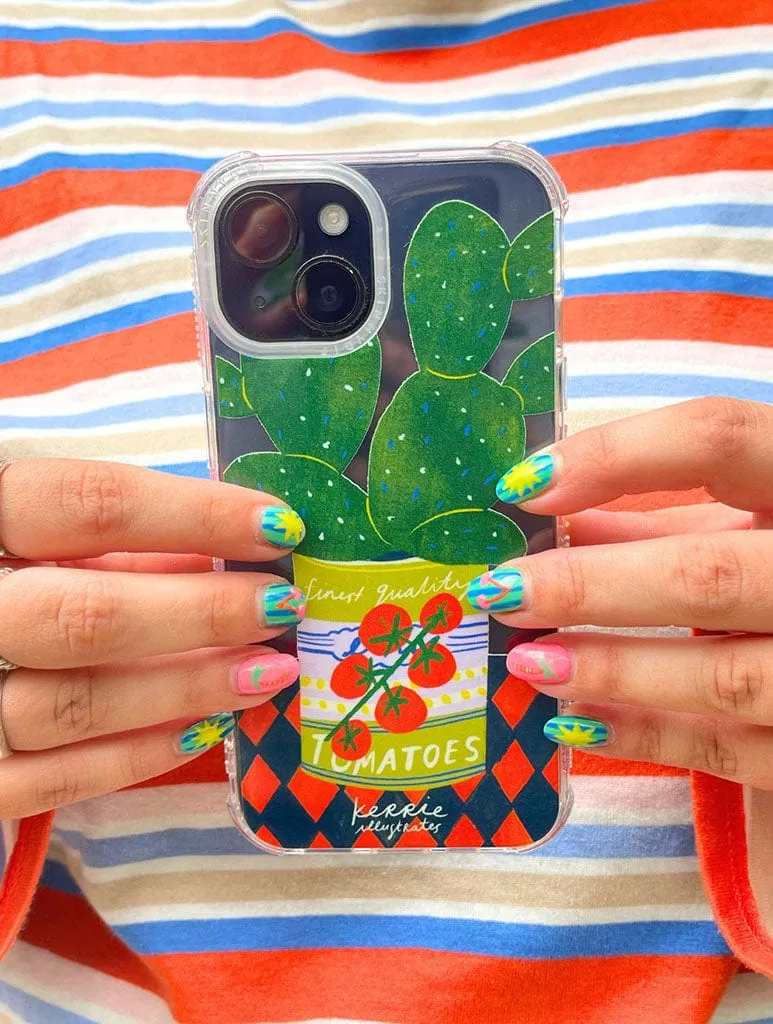 High Durability Kerrie Illustrates x Skinnydip Cacti Shock iPhone Case