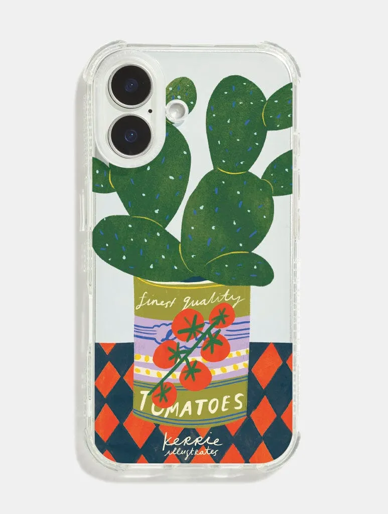 Kerrie Illustrates x Skinnydip Cacti Shock iPhone Case Anti Slip Rugged Surface