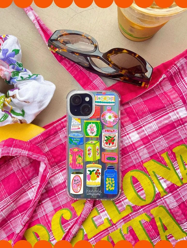 Kerrie Illustrates x Skinnydip Vintage Tins Shock iPhone Case Portable Layer Grip Control