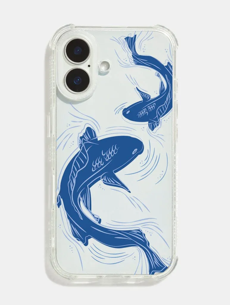Koi Fish Shock iPhone Case Durable Surface Design Polished Look