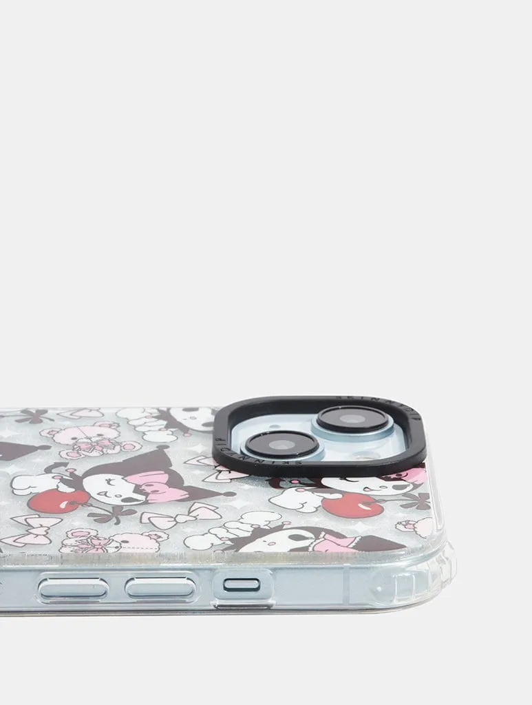 Kuromi x Skinnydip Teddy Bow Case Creative Texture