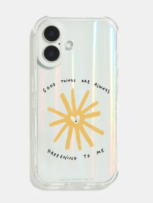 Lauren Emmett x Skinnydip Good Things Shock iPhone Case Ergonomic grip