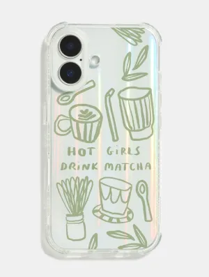Lauren Emmett x Skinnydip Hot Girls Drink Matcha Shock iPhone Case Modern Edge Layer
