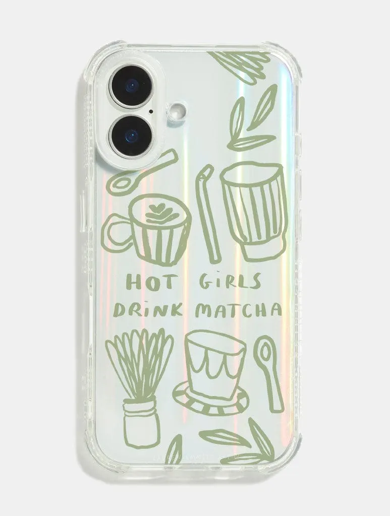 Lauren Emmett x Skinnydip Hot Girls Drink Matcha Shock iPhone Case Modern Edge Layer