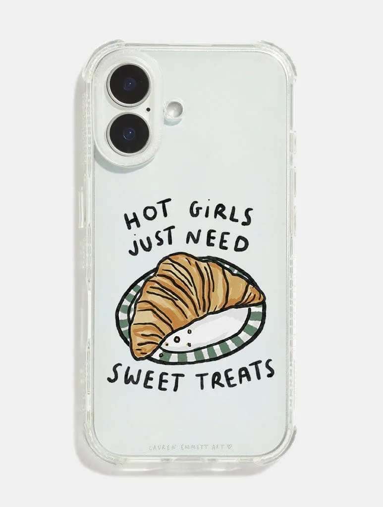 Lightweight Grip Lauren Emmett x Skinnydip Hot Girls Need Sweet Treats Shock iPhone Case